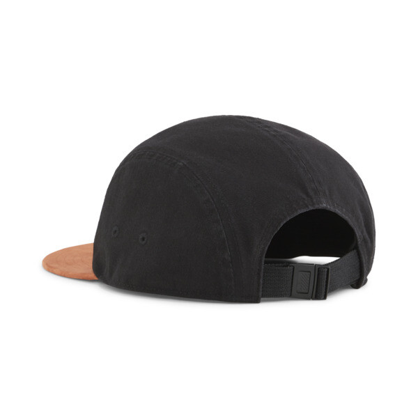 Gorra de skate de cinco paneles, PUMA Black-Teak, large-ARG