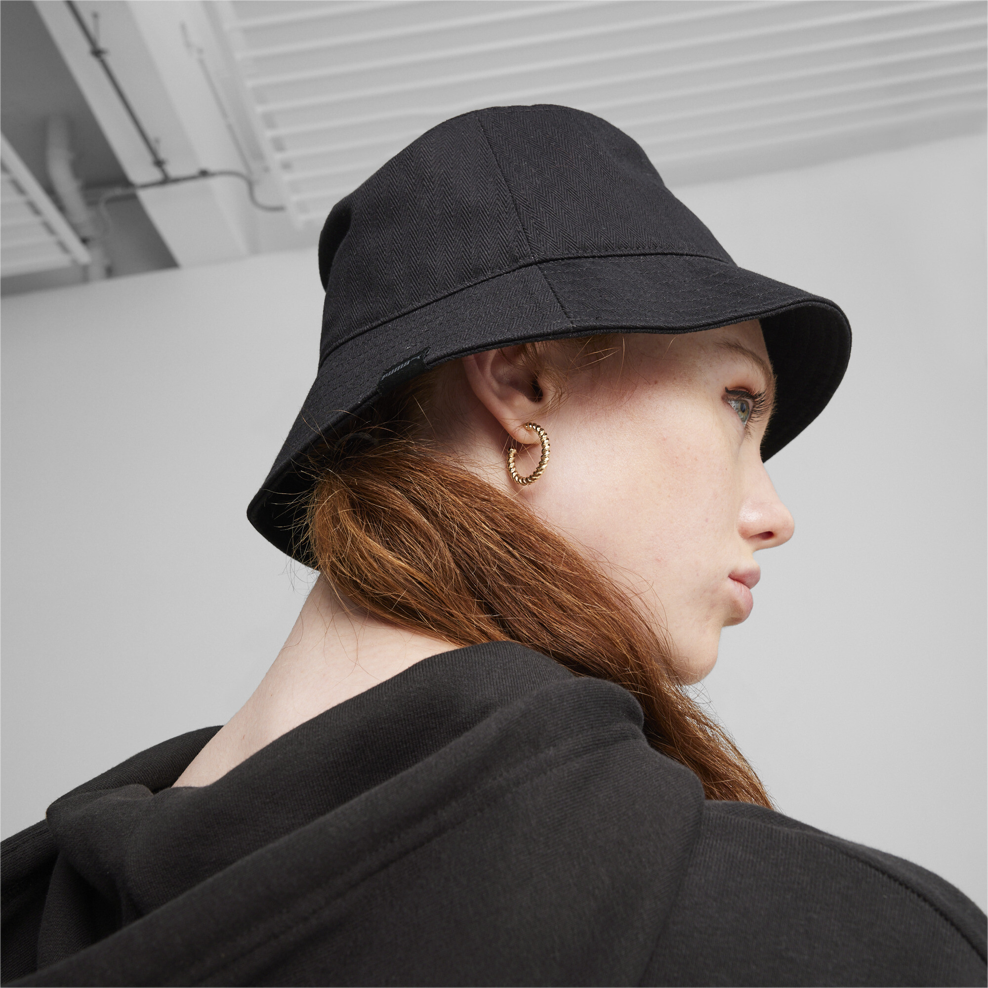 Women's PUMA Skate Bucket Hat In Black, Size Large