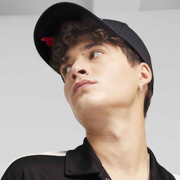 Hometown Heroes Curved Brim Cap, PUMA Black, large-ZAF