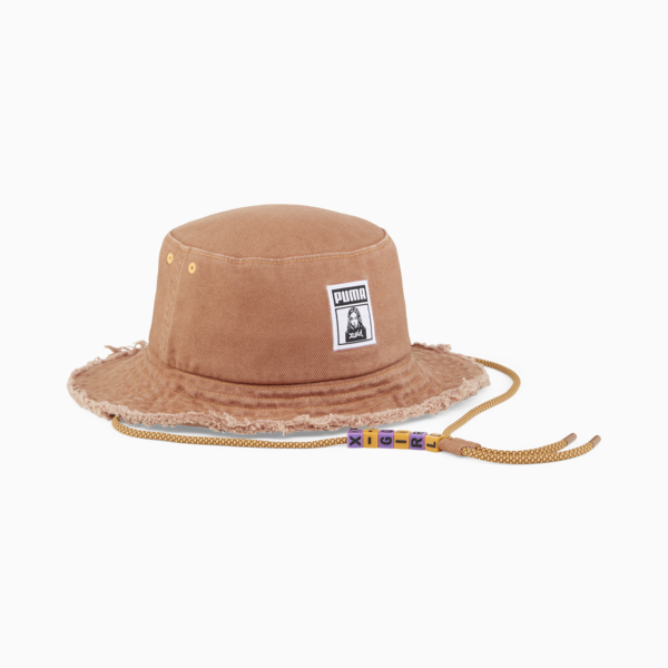 PUMA x X-GIRL Bucket Hat, Brown Mushroom, large-ZAF
