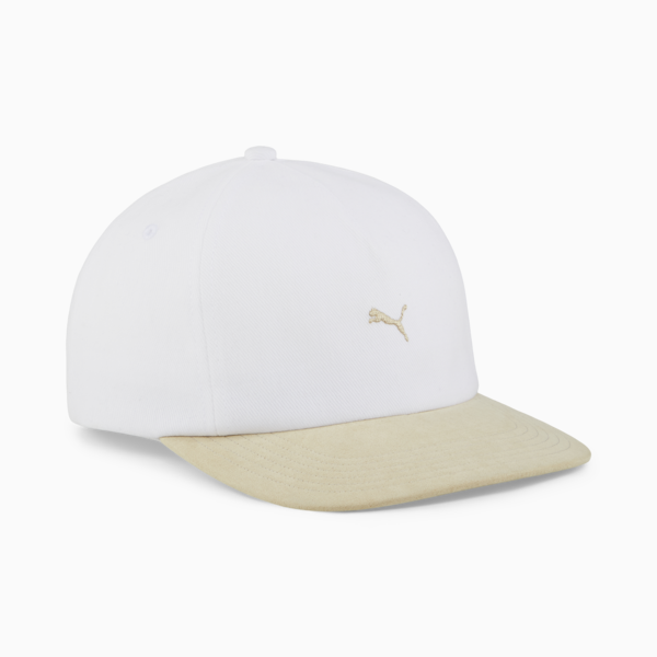 MMQ Flat Brim Cap, PUMA White-Putty, large-ZAF