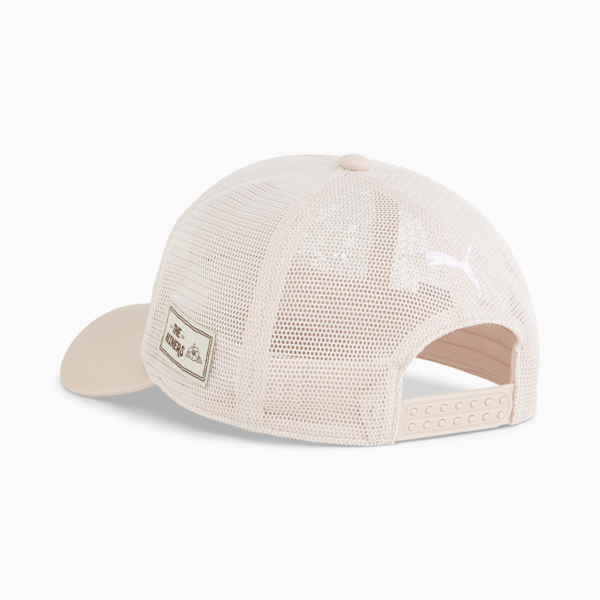 Porsche Legacy Summer Crew Trucker Cap, Alpine Snow-Rose Quartz, large-ZAF
