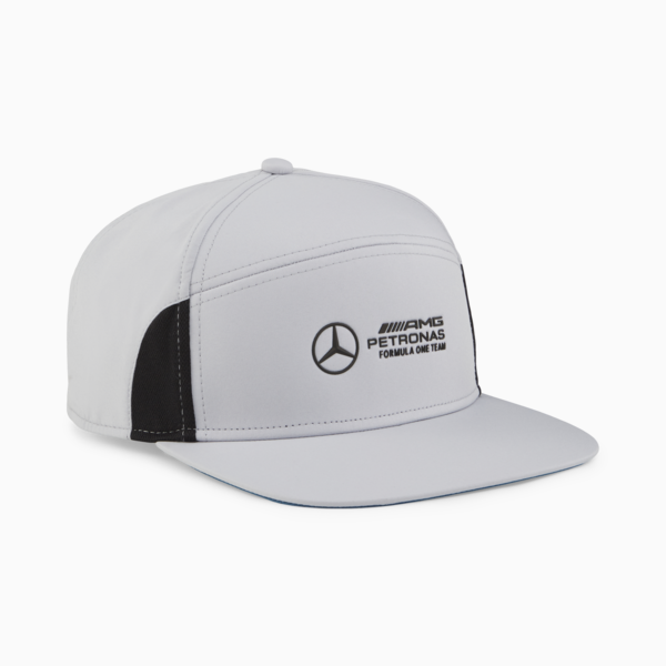 Mercedes-AMG Petronas Motorsport Flat Brim Cap, Mercedes Team Silver, large-ZAF