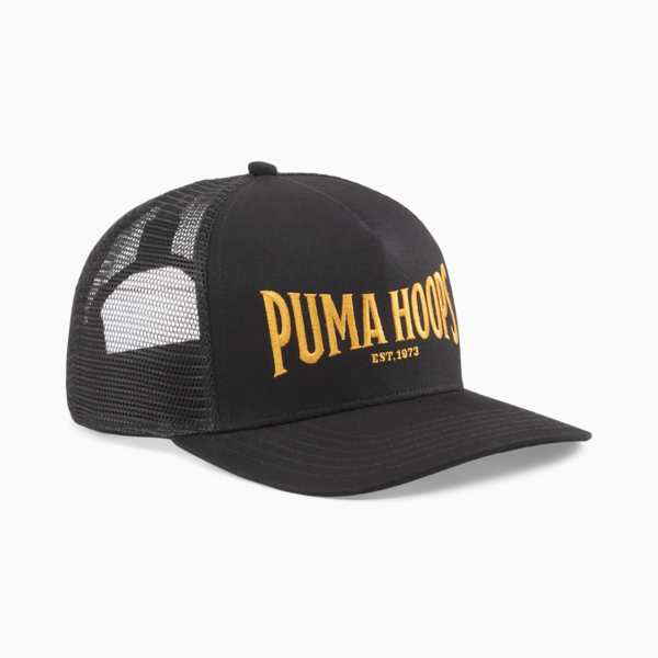 Basketball Trucker Cap, PUMA Black, large-ZAF