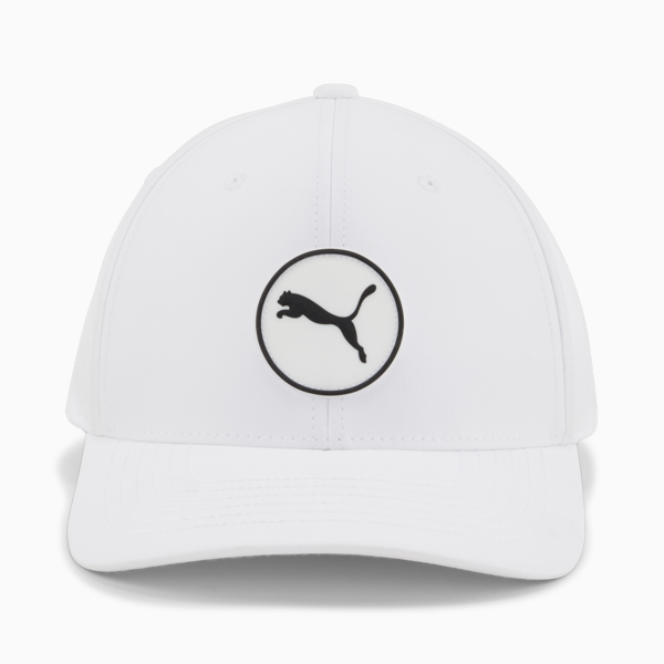 Circle Cat Tech Golf Cap, White Glow, large-ZAF