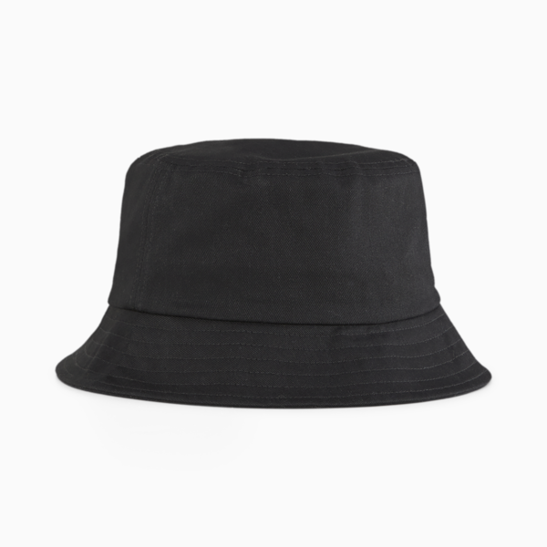 Essentials Logo Bucket Hat, PUMA Black, large-ZAF
