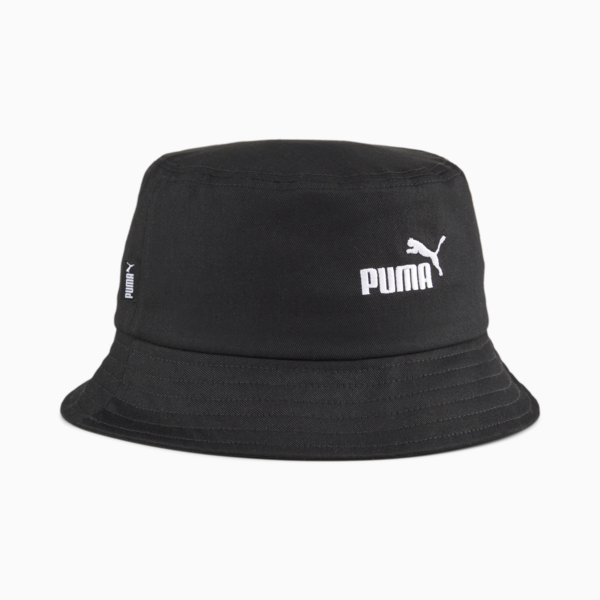 Essentials Logo Bucket Hat, PUMA Black, large-ZAF