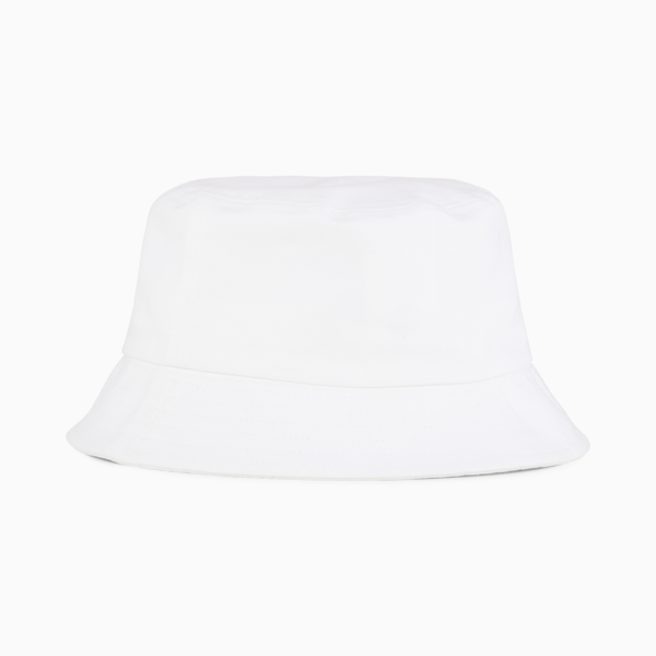 Essentials Logo Bucket Hat, PUMA White, large-ZAF