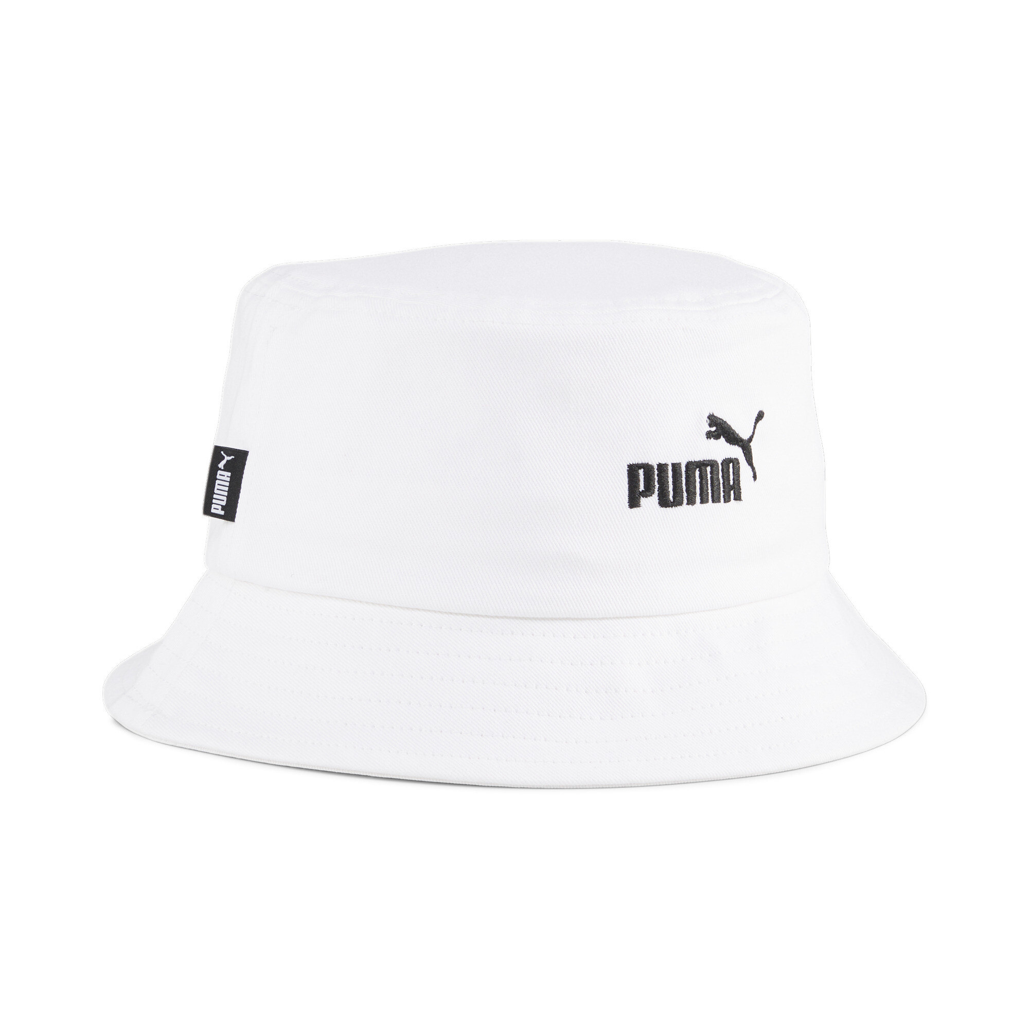 Puma Essentials Logo Bucket Hat, White, Size L/XL, Accessories