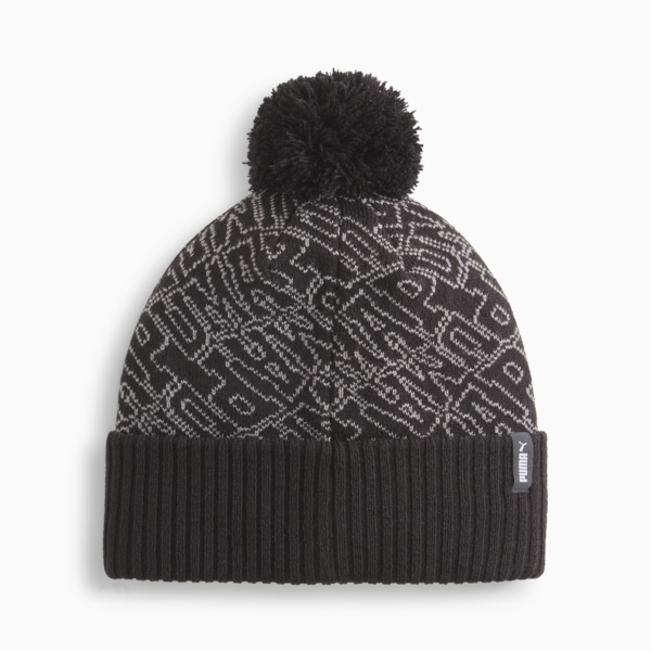ESS Pom Beanie, Puma Black, large-ZAF