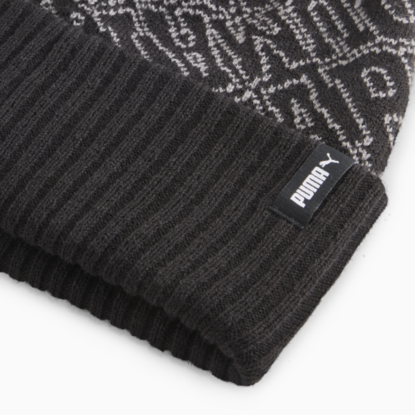 ESS Pom Beanie, Puma Black, large-ZAF
