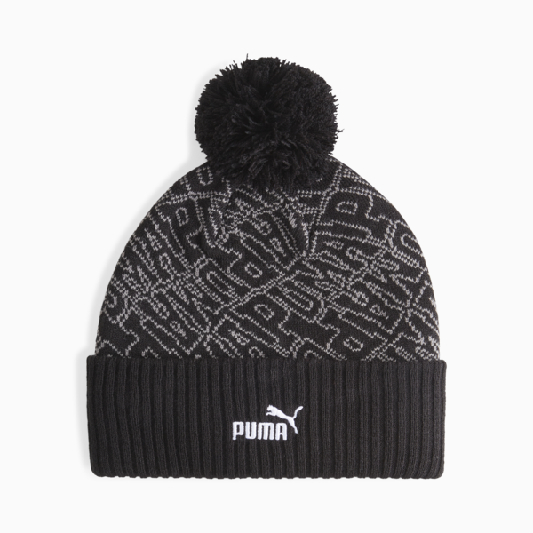 ESS Pom Beanie, Puma Black, large-ZAF