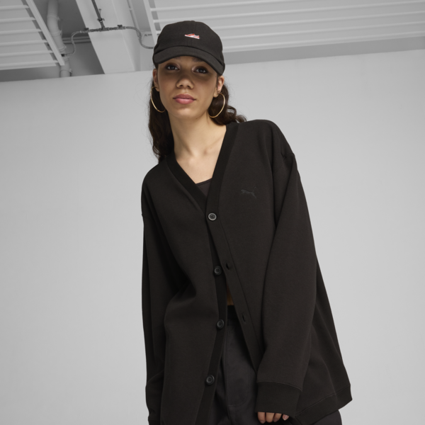 Gorra estampada con visera Classics, Puma Black, large-MEX