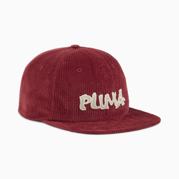 Gorra skater de corderoy con visera plana, Team Regal Red, large-MEX