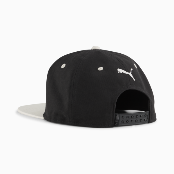 Classics Flat Brim Cap, PUMA Black-Frosted Ivory, large-ZAF