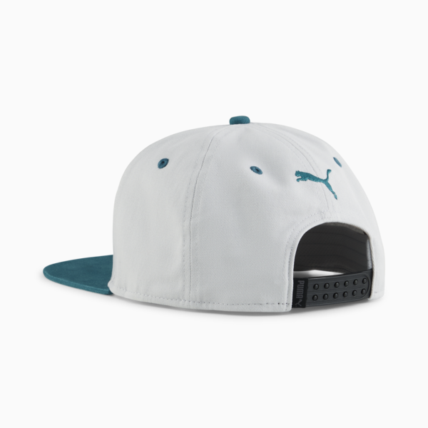 Classics Flat Brim Cap, Cool Light Gray-Cold Green, large-ZAF