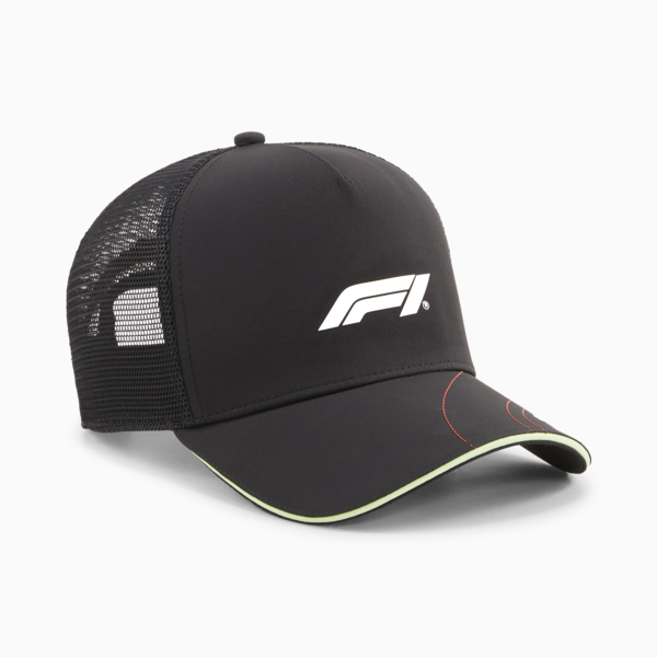 F1® Statement Trucker Cap, PUMA Black, large-ZAF