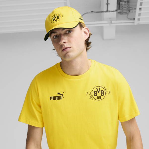 Borussia Dortmund ftblESSENTIALS Cap, Faster Yellow-PUMA Black, large-ZAF