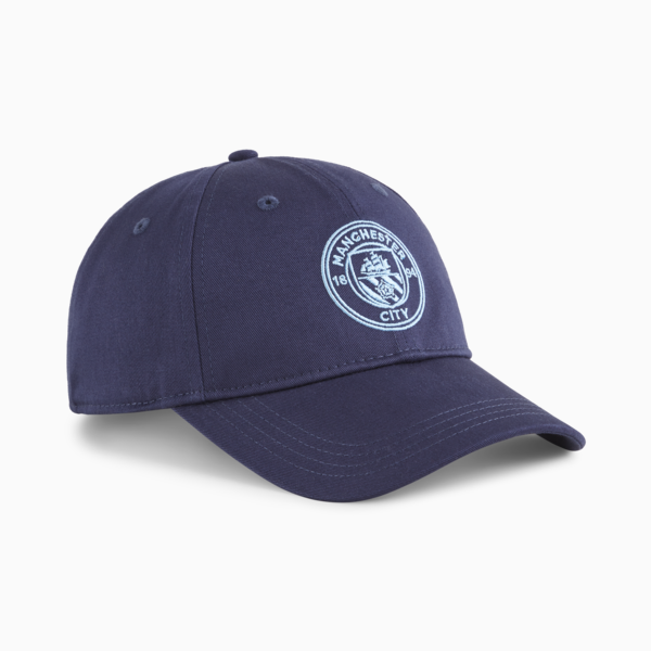 Gorra con visera Manchester City ftblESSENTIALS, PUMA Navy-Team Light Blue, large-ARG