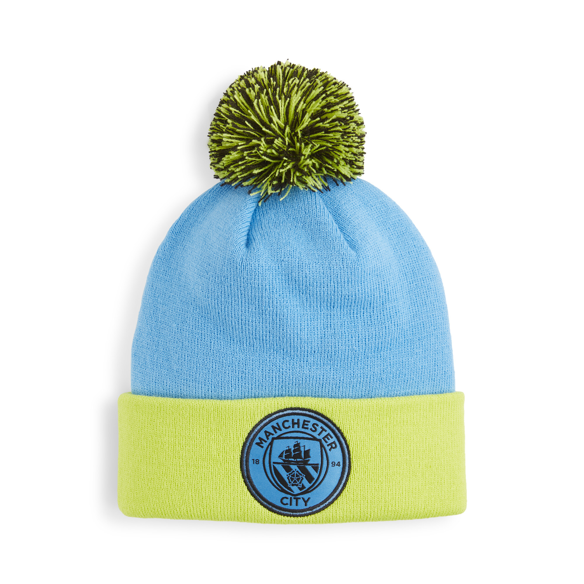 Puma Manchester City F.C. Beanie Teenager Für Für Kinder | Mit Colorful | Magic Blue/Yellow Glow | Größe: Youth