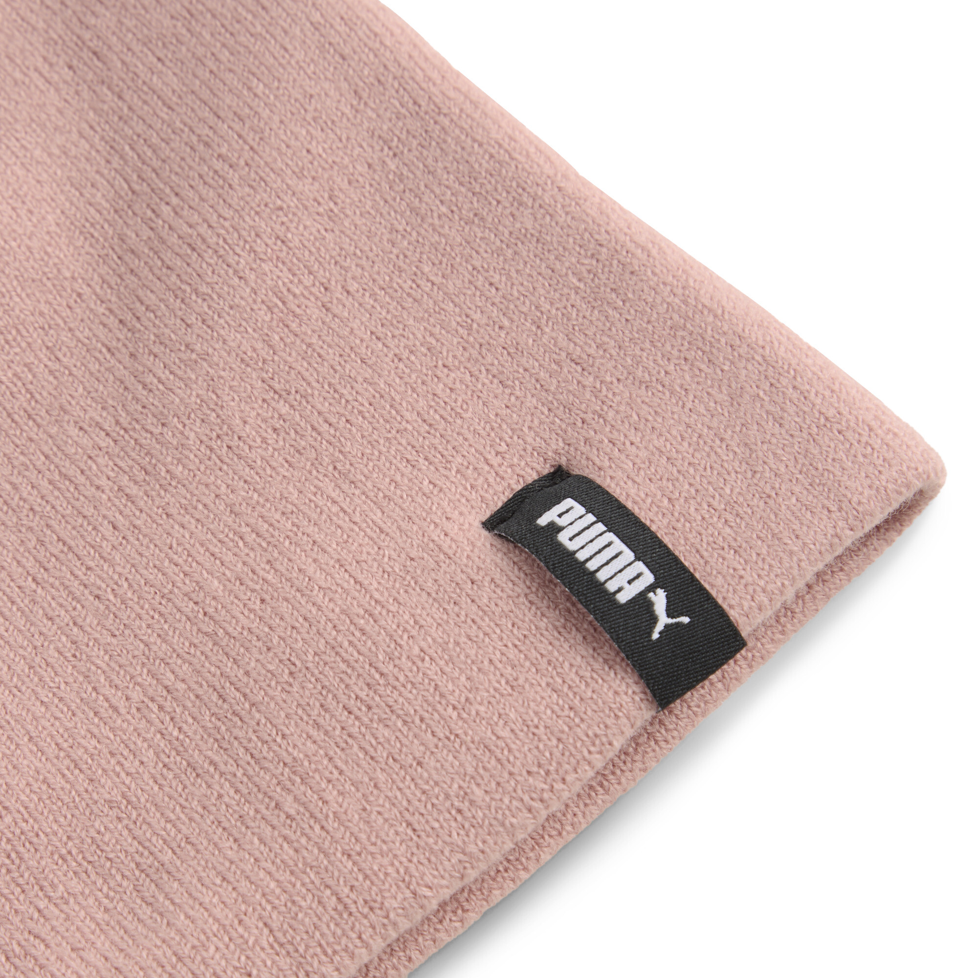 PUMA ESS beanie zonder boord, Roze/Wit thumbnail 2