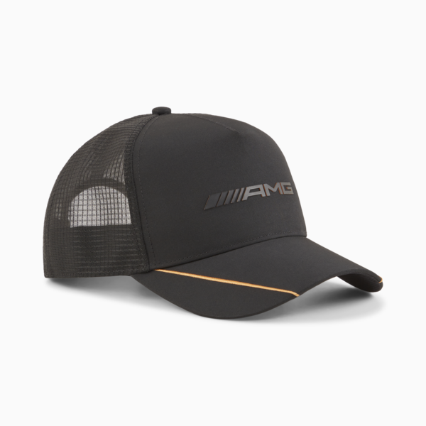 Mercedes AMG Motorsport Trucker Cap, PUMA Black, large-ZAF