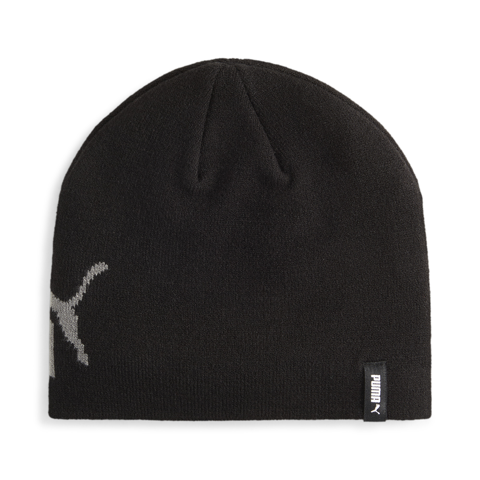 Puma Essentials Logo Cuffless Beanie Hat Youth, Black, Accessories