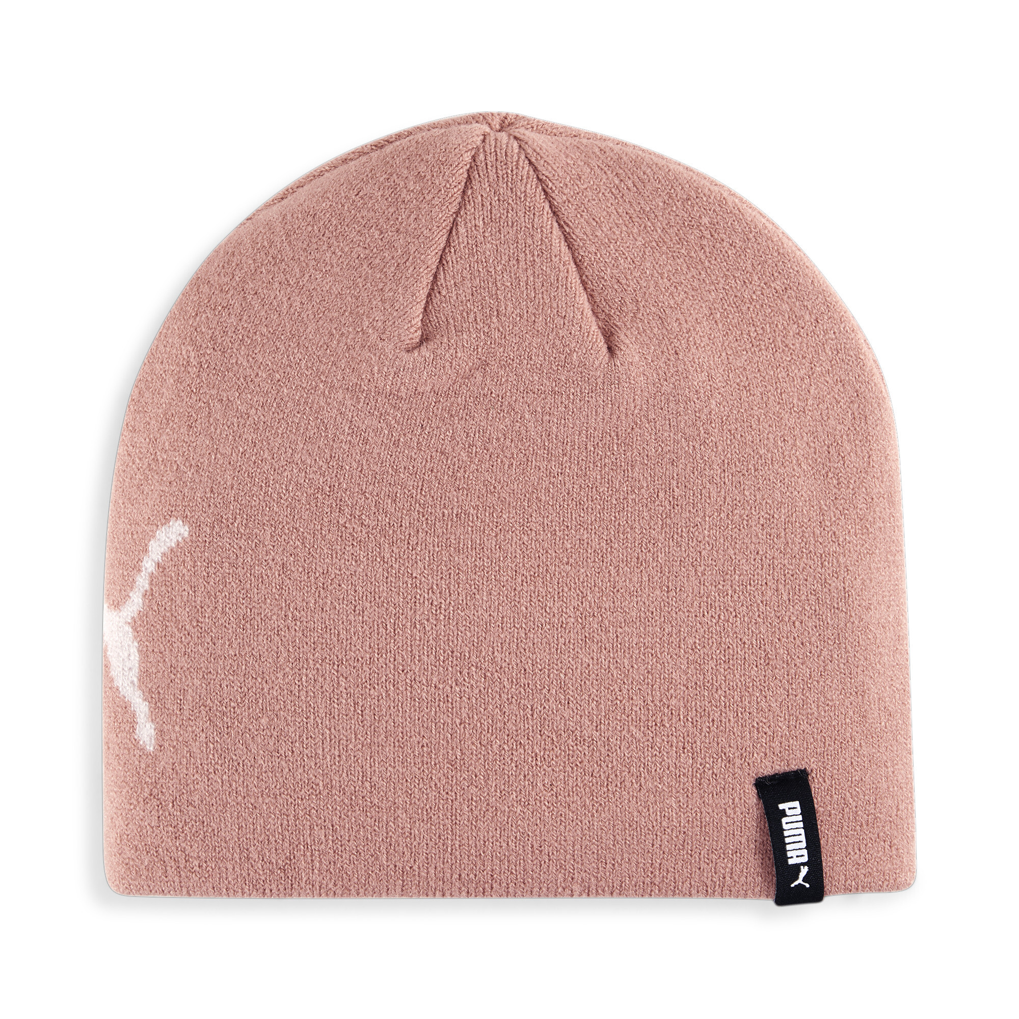 Puma Essentials Logo Cuffless Beanie Hat Youth, Pink, Accessories