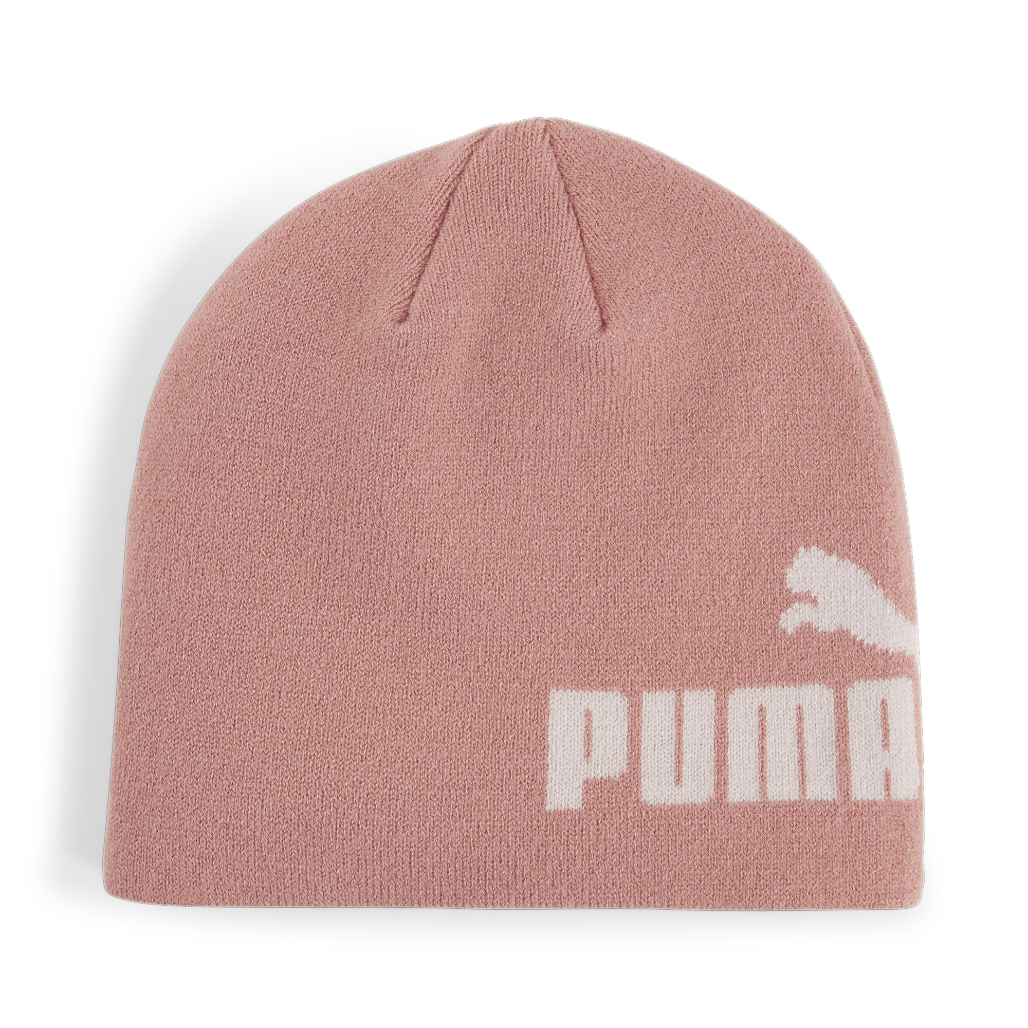 Puma Essentials Logo Cuffless Beanie Hat Youth, Pink, Accessories