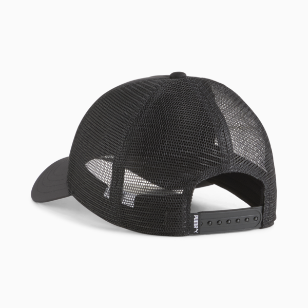 Essentials Trucker Cap, Puma Black, large-ZAF