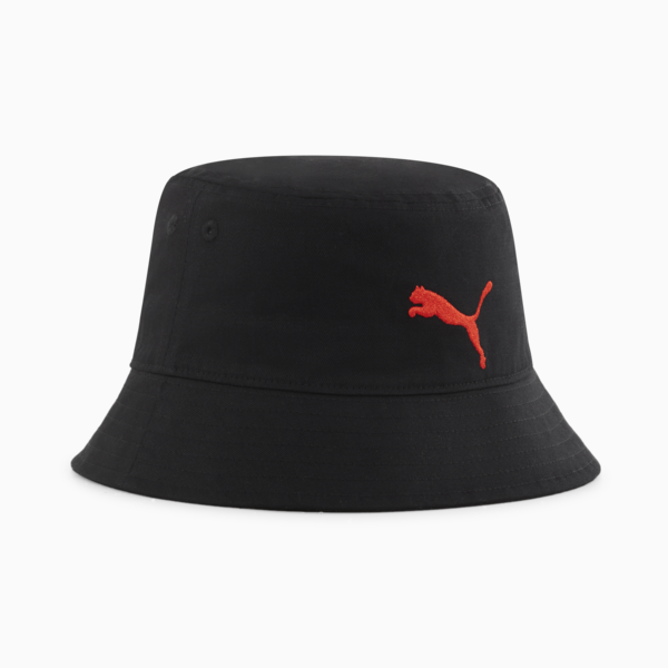 AC Milan ftblESSENTIALS Bucket Hat, PUMA Black-For All Time Red, large-ZAF