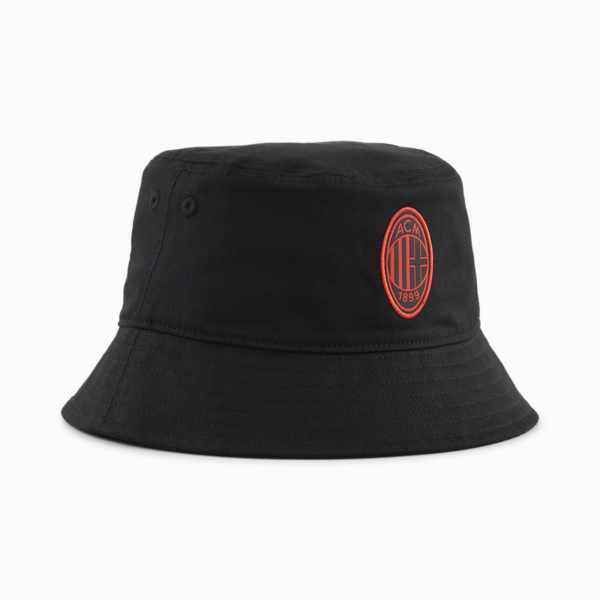 AC Milan ftblESSENTIALS Bucket Hat, PUMA Black-For All Time Red, large-ZAF