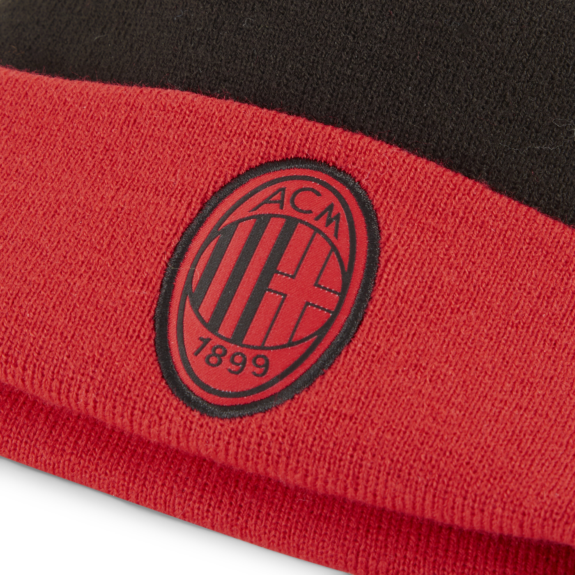 Puma AC Milan Pom Pom Beanie Hat Youth, Red, Accessories