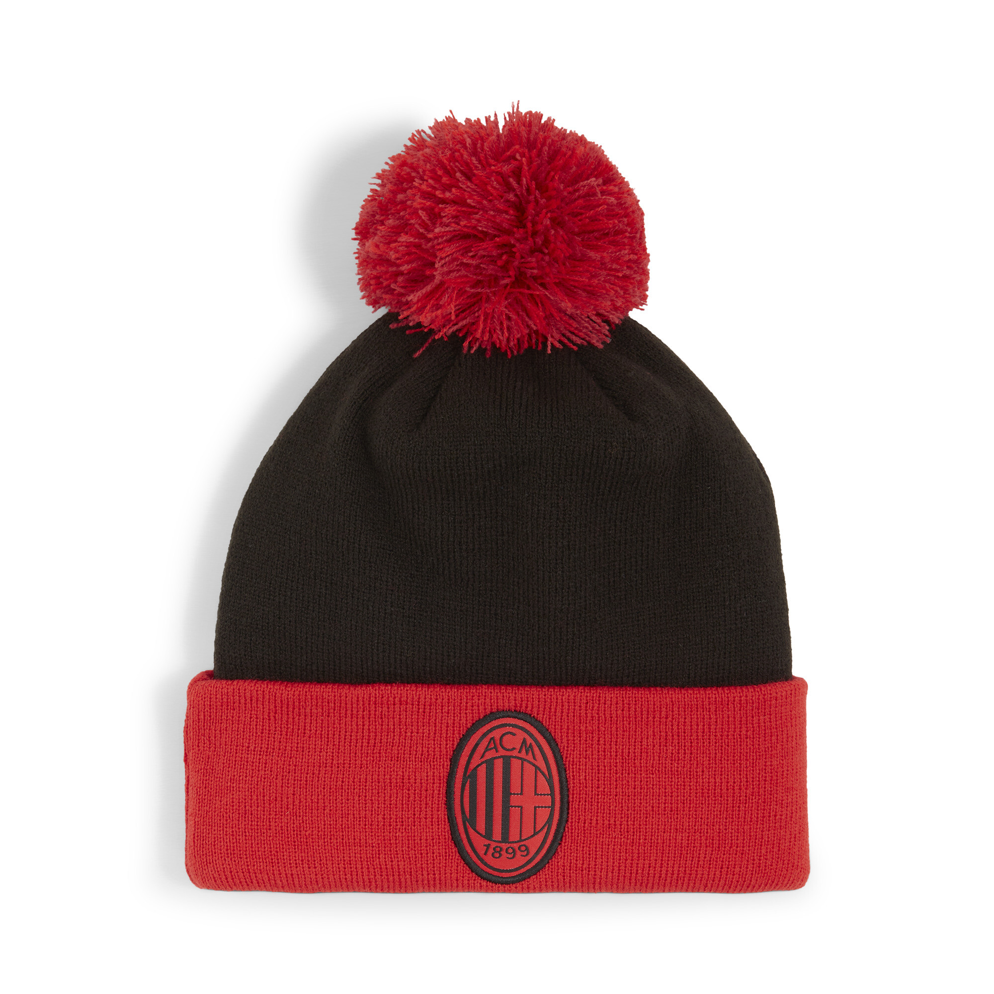 Puma AC Milan Pom Pom Beanie Hat Youth, Red, Accessories