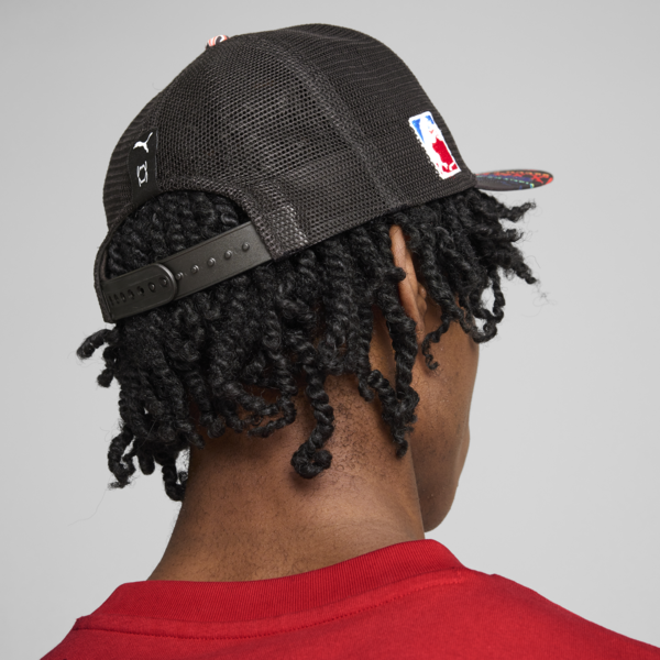 Gorra de basketball II, PUMA Black-AOP, large-ARG