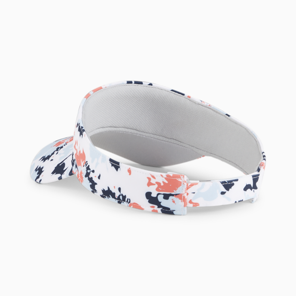 Borrego Sport Visor, White Glow-Blue Skies-Salmon, large-ZAF