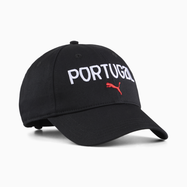 Gorra de fútbol Portugal Fan, PUMA Black-PUMA White, large-MEX