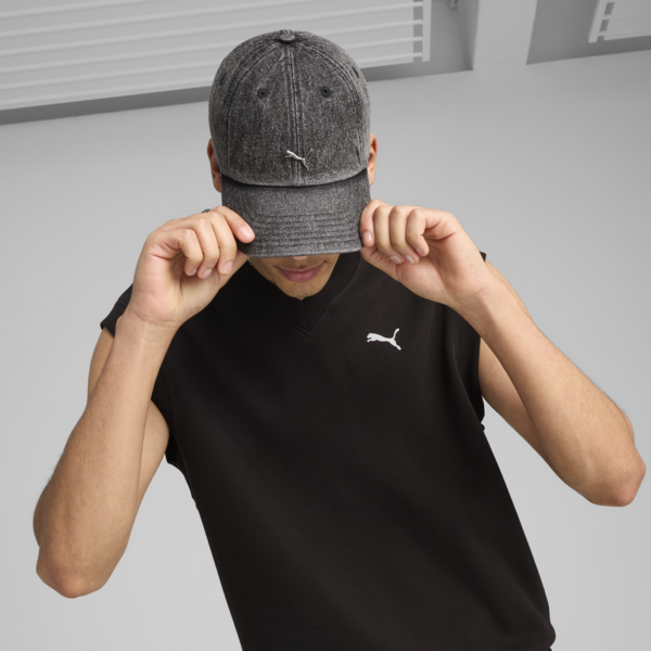 WARDROBE Essentials Metal Dad Cap, PUMA Black, large-ZAF