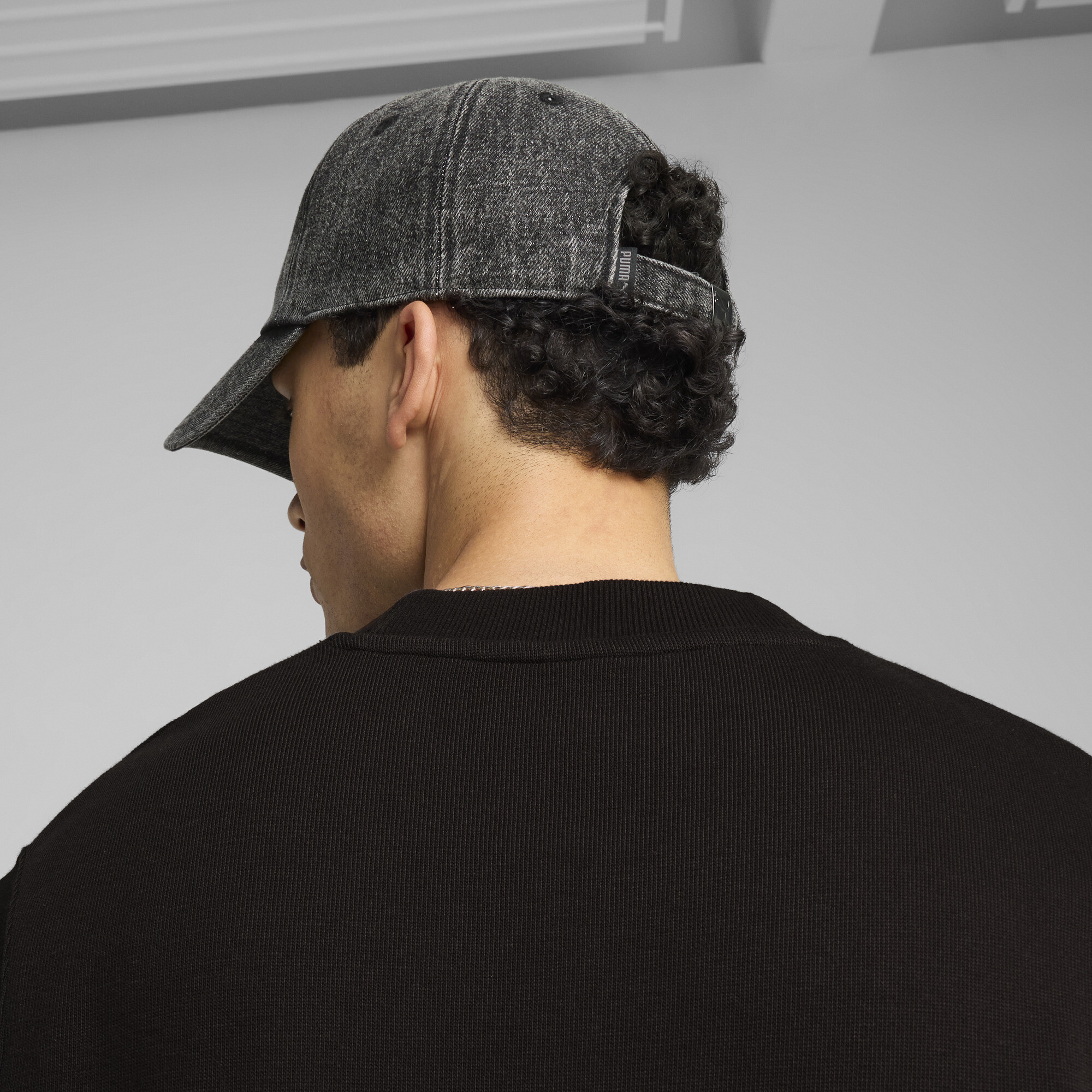 PUMA WARDROBE ESS metalen dad-pet, Zwart thumbnail 3