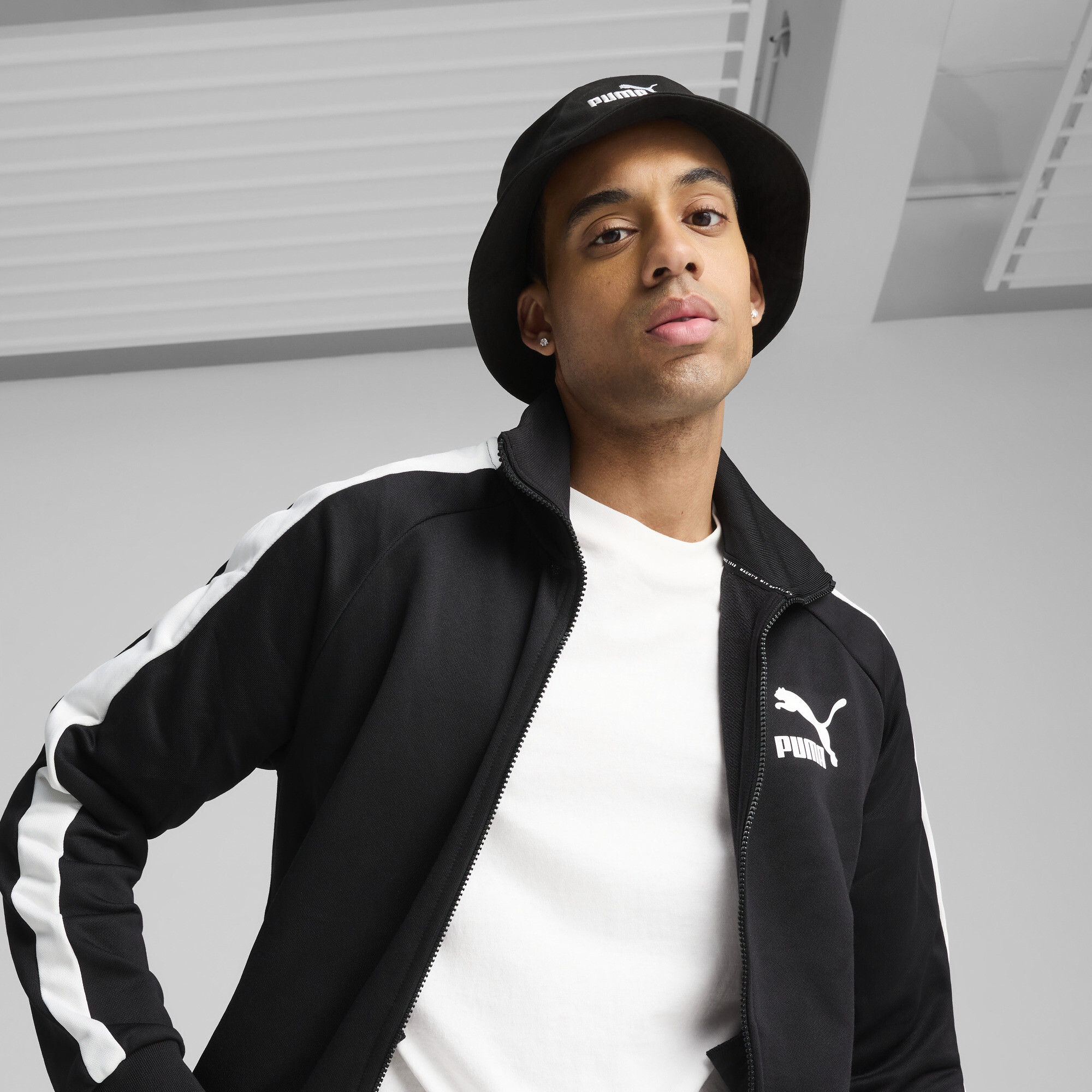 PUMA ESS No.1 Logo vissershoed, Zwart, Maat S thumbnail 4