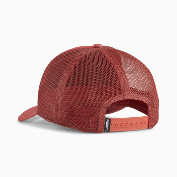 ESS No. 1 Logo Trucker Cap, Red Fire, large-ZAF