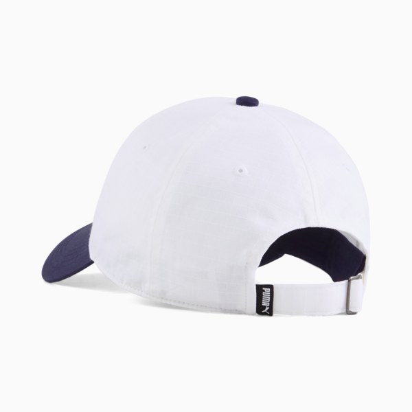 ESS No. 1 Colour Block Dad Cap, PUMA White-PUMA Navy, large-ZAF