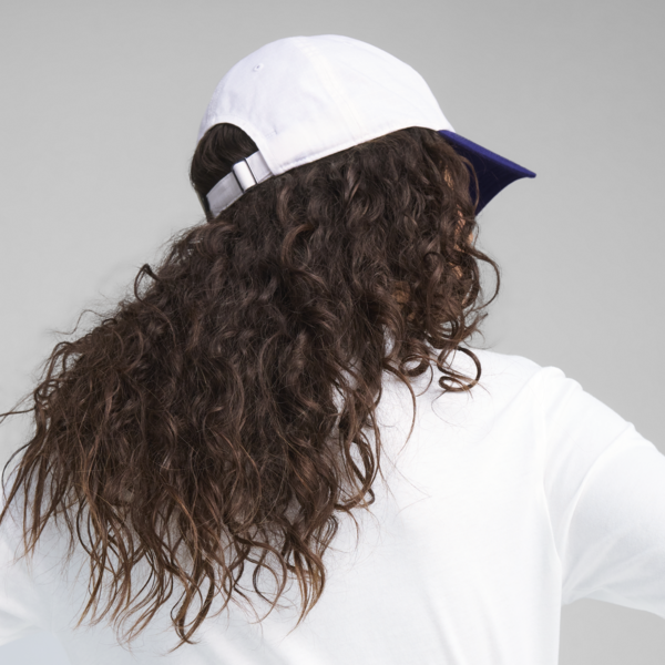 ESS No. 1 Colour Block Dad Cap, PUMA White-PUMA Navy, large-ZAF