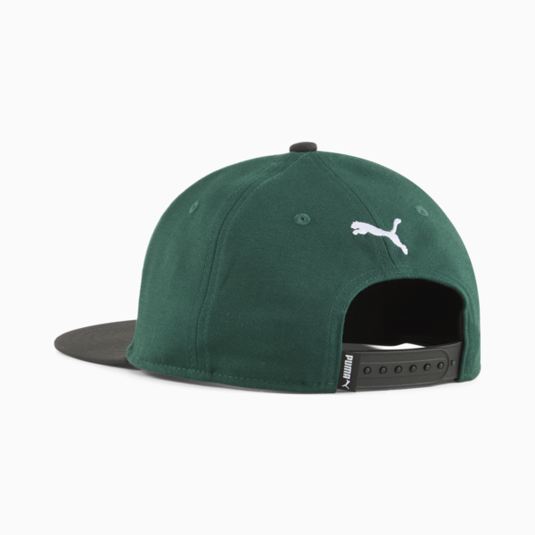 Gorra con visera plana Essentials No. 1 Logo, PUMA Black-Dark Myrtle, large-MEX