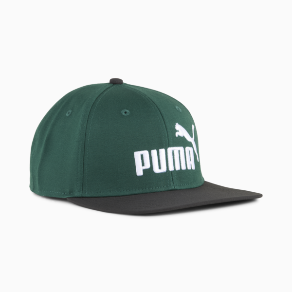 Gorra con visera plana Essentials No. 1 Logo, PUMA Black-Dark Myrtle, large-MEX