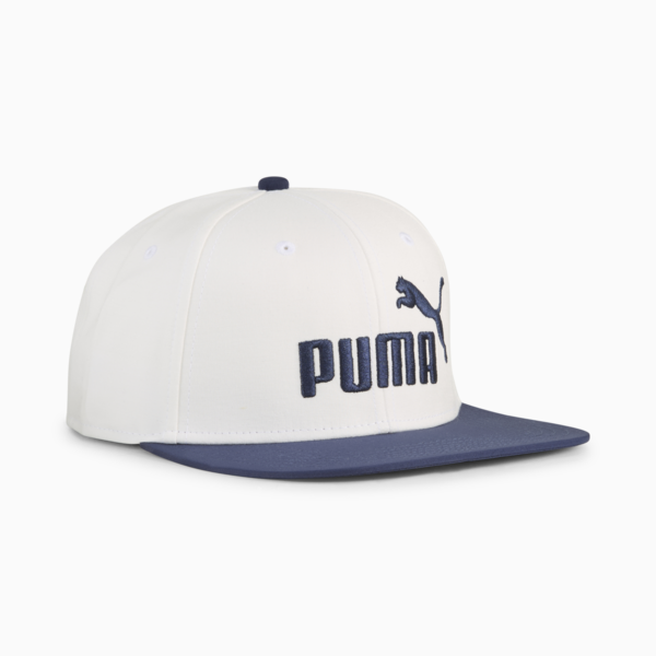 Gorra con visera plana Essentials No. 1 Logo, PUMA Navy-PUMA White, large-MEX