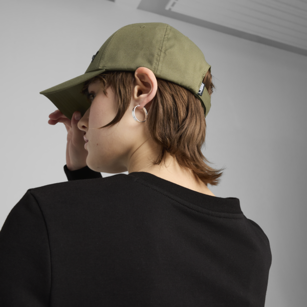 Essentials Metal PUMA Cat Baseball Cap, PUMA Olive, large-ZAF