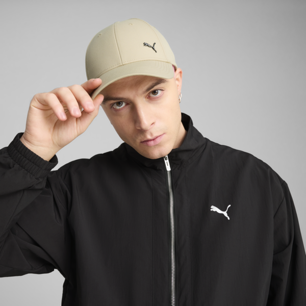 Essentials Metal PUMA Cat Baseball Cap, Toasted Almond, large-ZAF