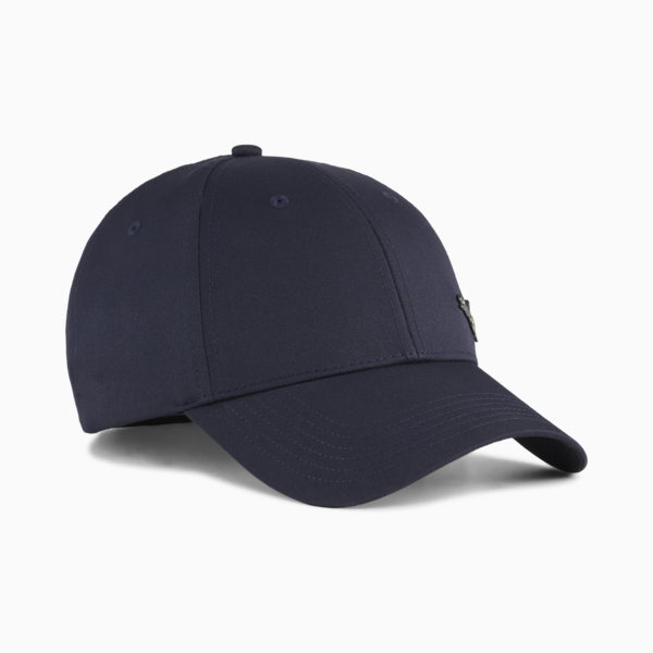 Essentials Metal PUMA Cat Baseball Cap, PUMA Navy, large-ZAF