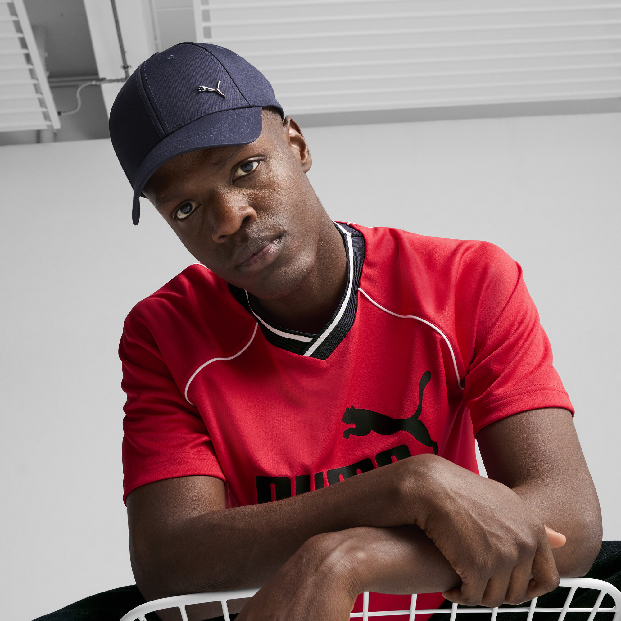 ESS Metal PUMA CAT baseballpet, Blauw, Maat S thumbnail 4